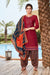 Silk Cotton Suit With Patiala Salwar and Fancy Dupatta (116) - PAAIE