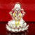 999 Pure Silver Ganesha Idol sitting in Flower - PAAIE