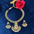 Ruby Gold Plated Designer Kundan Necklace Set - PAAIE