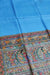 Silk Mark Certified Pure Handloom Tussar Ghicha Silk Saree In SKY BLUE Color - PAAIE