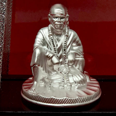 999 Pure Silver Rectangular Sai Baba Idol - PAAIE