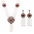 Vintage African Beads Necklace Set - PAAIE
