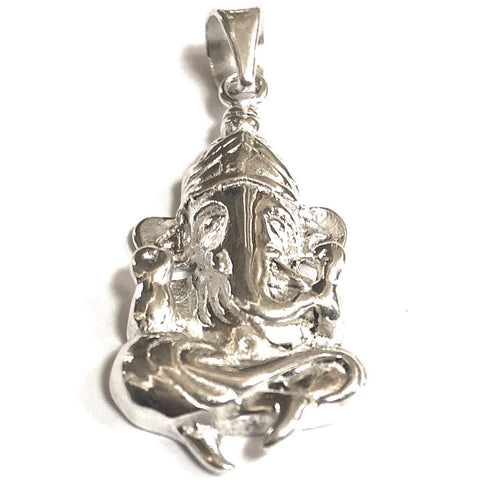 925 Ganesha Silver Pendant (Design 13) - PAAIE