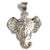 925 Silver Designer Ganesha Face Pendant - PAAIE