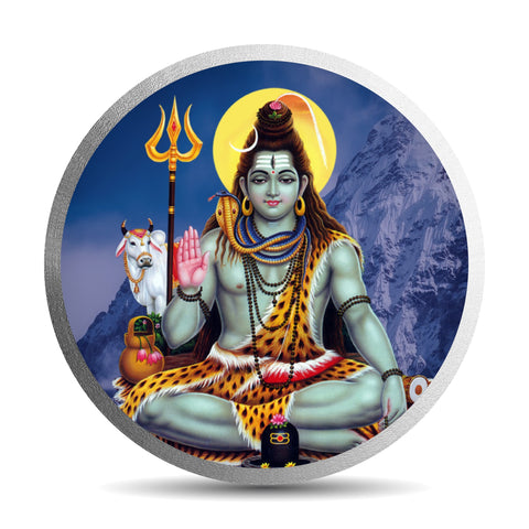 999 Pure Silver Shiv Ji Coins (Design 29)