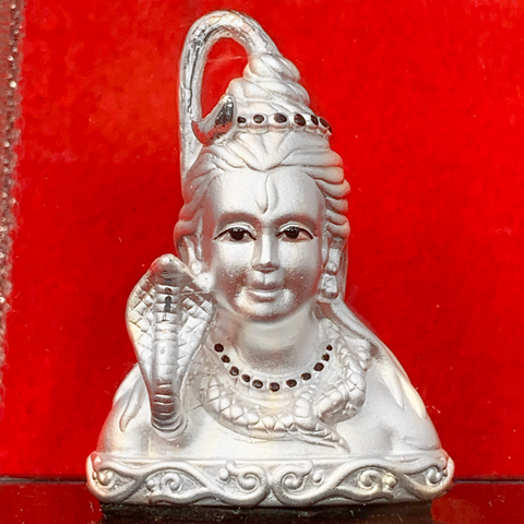 999 Pure Silver Rectangular Shiva Idol - PAAIE