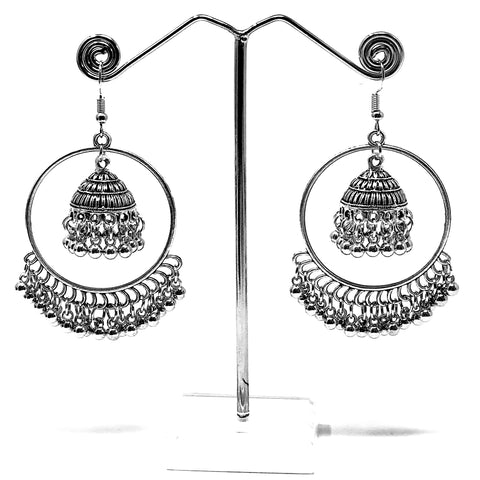 Silver Hoops with Small Bells - PAAIE