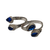 Bright Blue Silver Toe Rings - PAAIE
