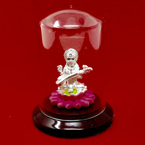 999 Pure Silver Saraswati Idol - PAAIE