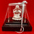 999 Pure Silver Rectangular Ganesha Idol with Orange Headrest - PAAIE