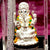 999 Pure Silver Ganesha Idol with multicolor Garland - PAAIE