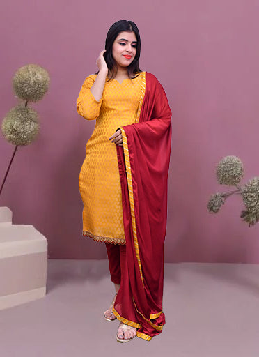 Designer Yellow Color Indian Ethnic Kurti For Casual & Party Wear (K759)