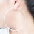 925 Sterling Silver 6CM Hoop Earring (Design 8) - PAAIE