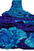 Metallic Indigo and Blue Floral Crepe Saree - PAAIE