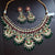 Ahmedabadi Kundan Choker Necklace Set With Beautiful Earring (4) - PAAIE