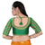 Emerald Green Color Designer Silk Embroidered Blouse For Wedding & Party Wear - PAAIE