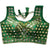 New Arrival Silk Imported Fabric Green Fully Stitched Blouse with Mirror Work For Casual Party - PAAIE