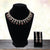 Rose Gold American Diamond Necklace Set (Design 1) - PAAIE