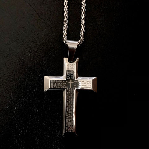 Cross Silver Plated Pendant (Design 63) - PAAIE