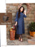 Cotton Kurti with Pant and Matching Mask (D69) - PAAIE