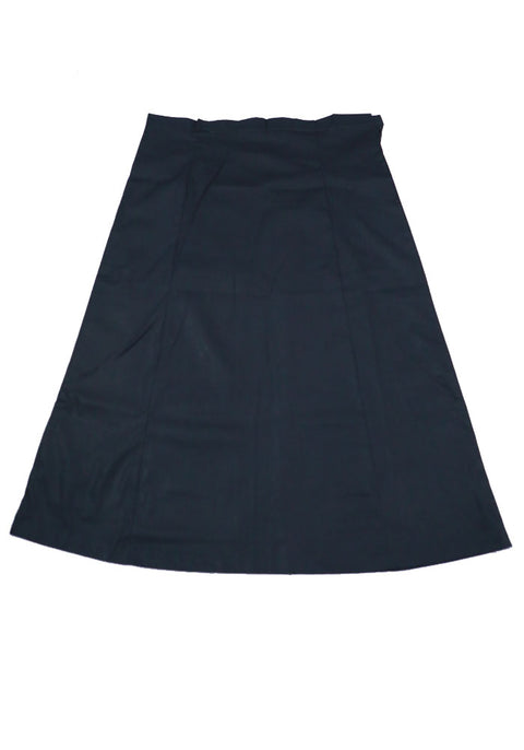 Free Size Readymade Petticoat in Black Color (Cotton) - PAAIE