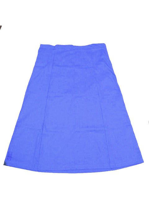 Free Size Readymade Petticoat in Blue Color (Cotton) - PAAIE