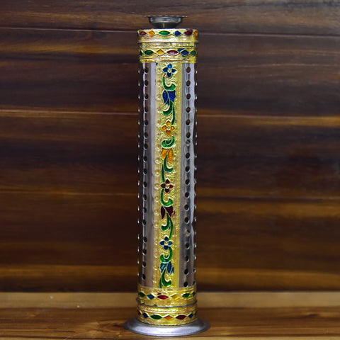 Unique Metal Dhoop Batti Stand/ Brass Agarbatti Incense Holder for Pooja Standard Holder - PAAIE