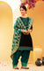 Silk Cotton Suit With Patiala Salwar and Fancy Dupatta in Black Color (K52) - PAAIE