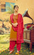 Silk Cotton Suit With Patiala Salwar and Fancy Dupatta in Yellow (K38) - PAAIE