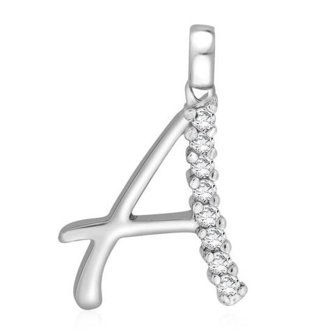 Letter "A" 925 Sterling Silver Pendant - PAAIE