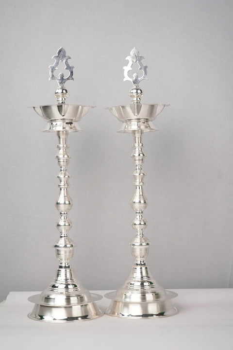 925 Pure Silver Kuthu Valak Diya (Design 1)