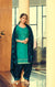 Silk Cotton Suit With Patiala Salwar and Fancy Dupatta in Green (K41) - PAAIE