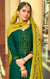 Silk Cotton Suit With Patiala Salwar and Fancy Dupatta in Green (K39) - PAAIE