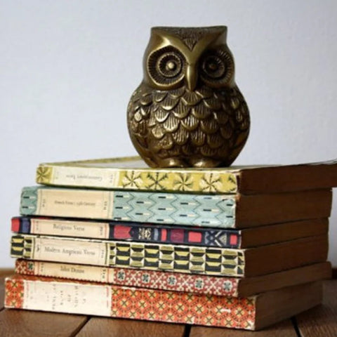 Vintage Brass Owl Showpiece, Showpiece for Room Decor, Home Decor Gifts (Design 16)