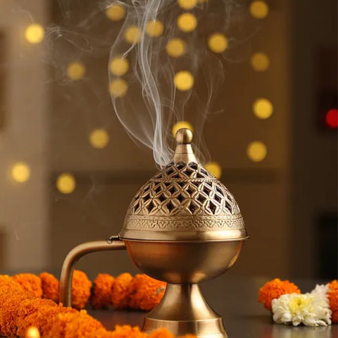 Home Purifying Brass Dhoop Dani / Dhuni
