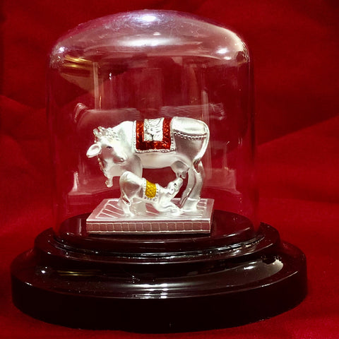 999 Pure Silver Designer Cow and Calf Idol - PAAIE