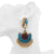 Elephant Design Blue Red Earrings (E 422)
