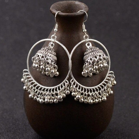 Silver Hoops with Small Bells - PAAIE