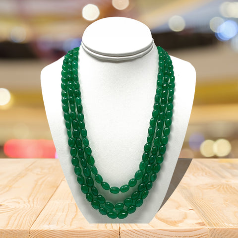 Beryl Emerald Gemstone Necklace (Design 1) - PAAIE