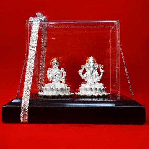 999 Pure Silver Lakshmi Ganesha (Design 3) - PAAIE