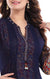 Gorgeous Red & Navy Blue Color Indian Ethnic Kurti For Casual Wear (K528)