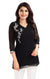 Extraordinary Black Color Indian Ethnic Kurti For Casual Wear (K639)