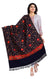 Fashionable Women's Black Shawl With Embroidery Work For Casual, Party Wear (D7)