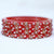 Striking Red Glass Bangles Set with Stone Work for Girls & Women (Design 48) - PAAIE